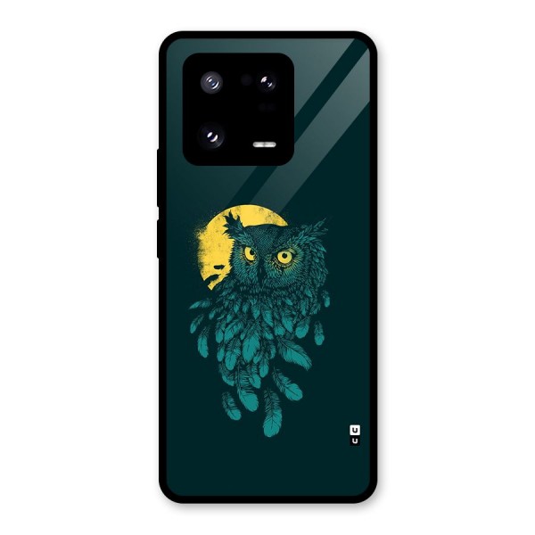 Green Owl Glass Back Case for Xiaomi 13 Pro