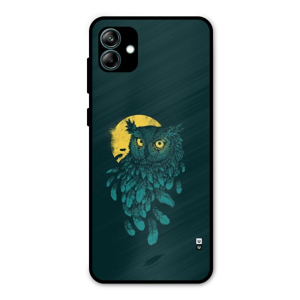 Green Owl Metal Back Case for Galaxy A04