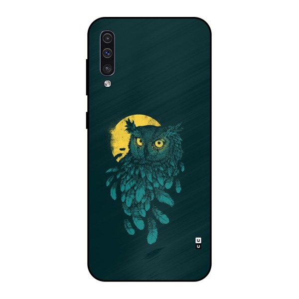 Green Owl Metal Back Case for Galaxy A50