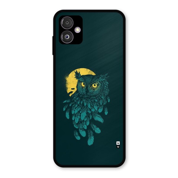 Green Owl Metal Back Case for Galaxy F14