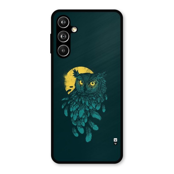 Green Owl Metal Back Case for Galaxy F54