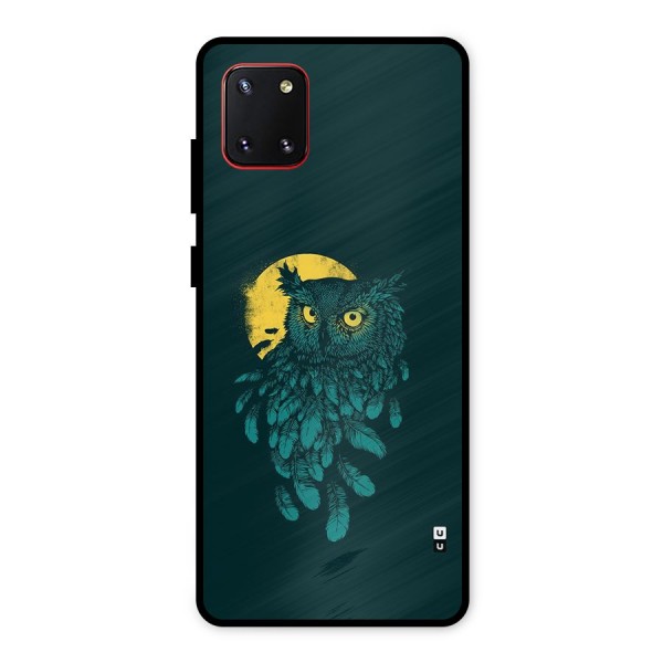 Green Owl Metal Back Case for Galaxy Note 10 Lite