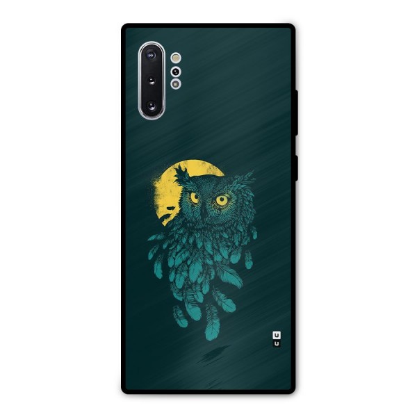 Green Owl Metal Back Case for Galaxy Note 10 Plus