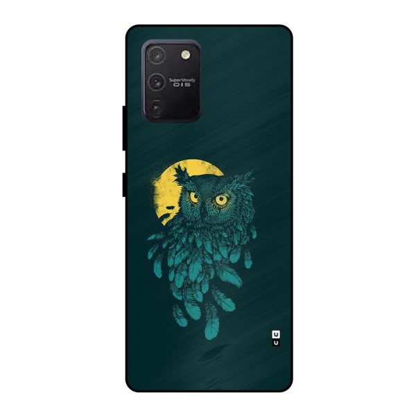 Green Owl Metal Back Case for Galaxy S10 Lite