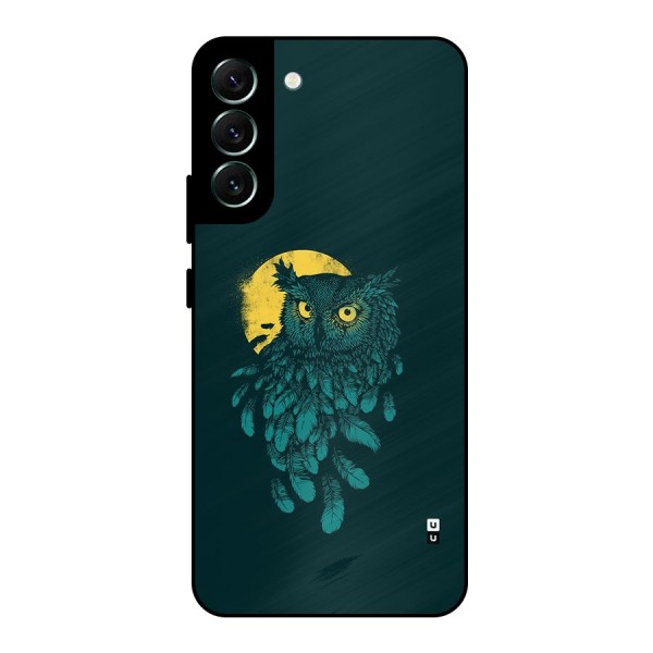 Green Owl Metal Back Case for Galaxy S22 Plus 5G