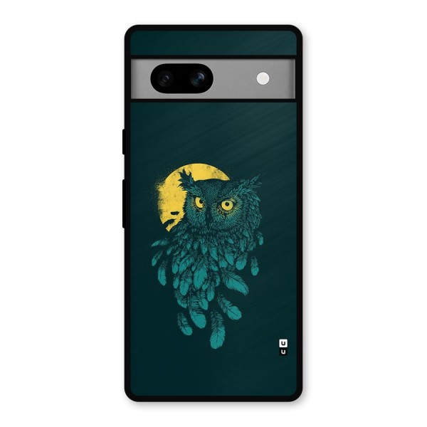 Green Owl Metal Back Case for Google Pixel 7a