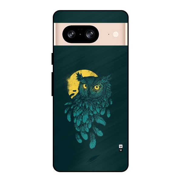 Green Owl Metal Back Case for Google Pixel 8