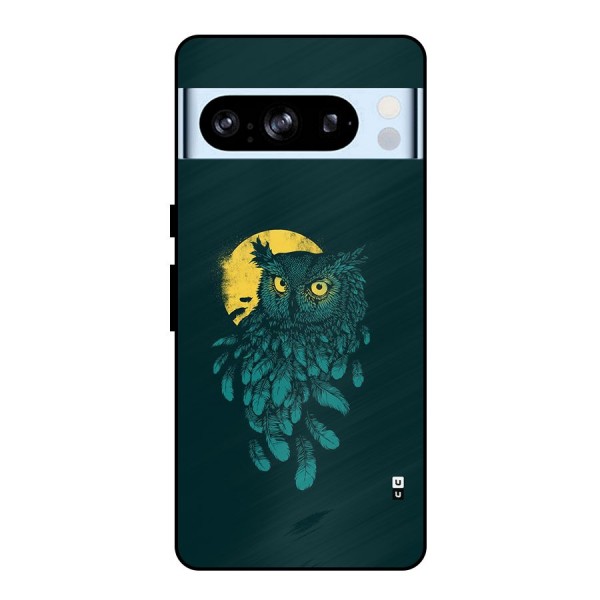 Green Owl Metal Back Case for Google Pixel 8 Pro