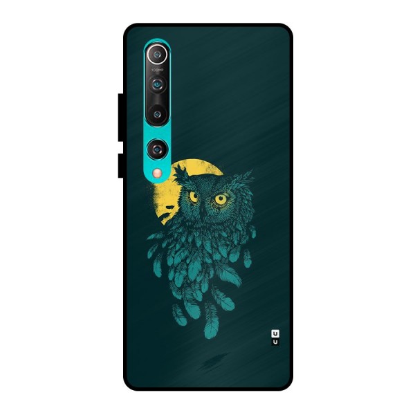 Green Owl Metal Back Case for Mi 10