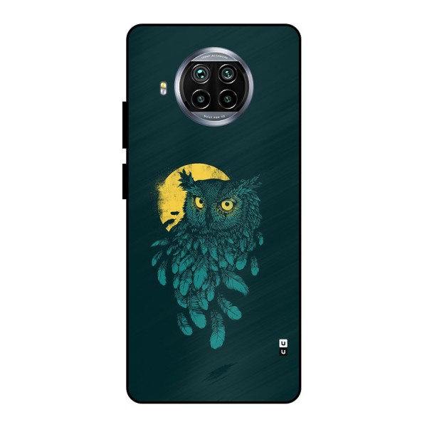 Green Owl Metal Back Case for Mi 10i