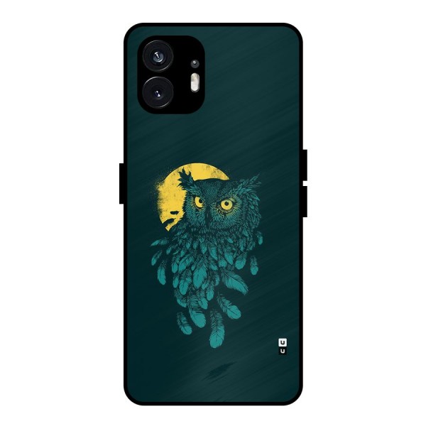 Green Owl Metal Back Case for Nothing Phone 2