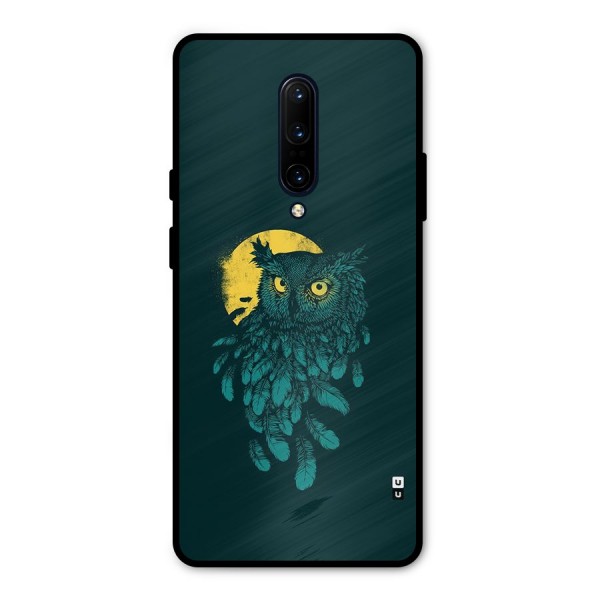 Green Owl Metal Back Case for OnePlus 7 Pro