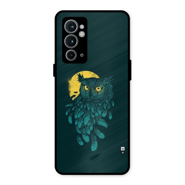 Green Owl Metal Back Case for OnePlus 9RT 5G