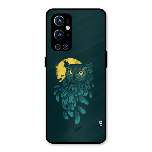 Green Owl Metal Back Case for OnePlus 9 Pro