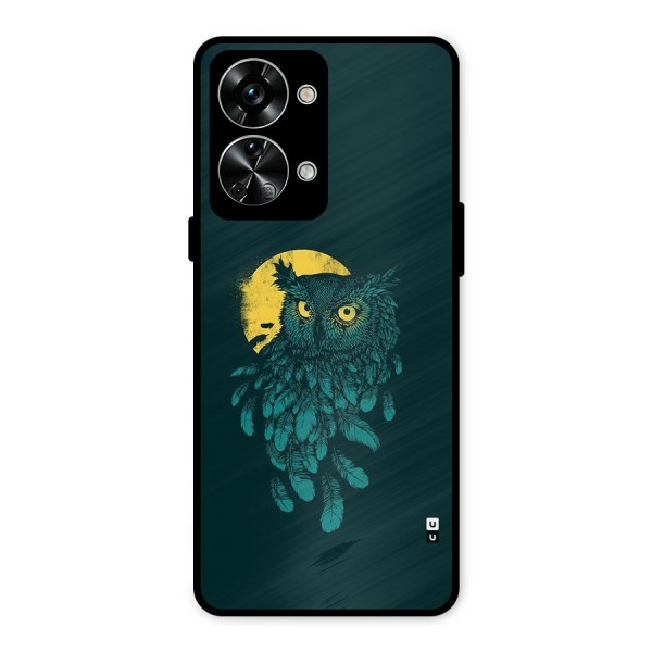 Green Owl Metal Back Case for OnePlus Nord 2T