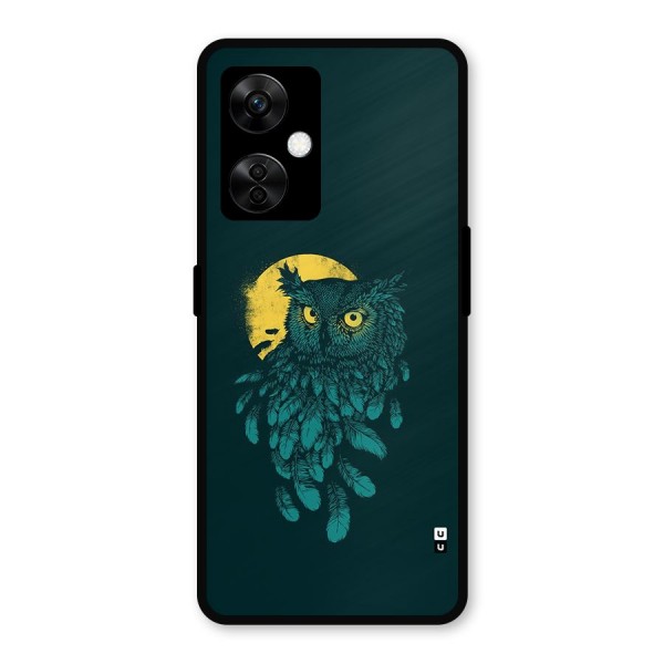 Green Owl Metal Back Case for OnePlus Nord CE 3 Lite