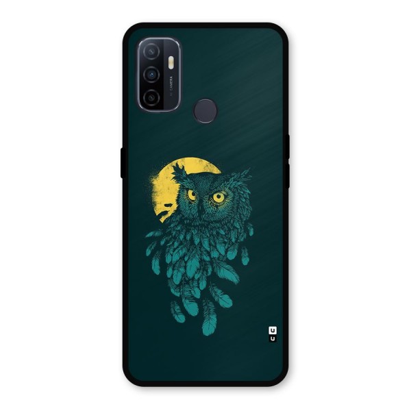 Green Owl Metal Back Case for Oppo A53