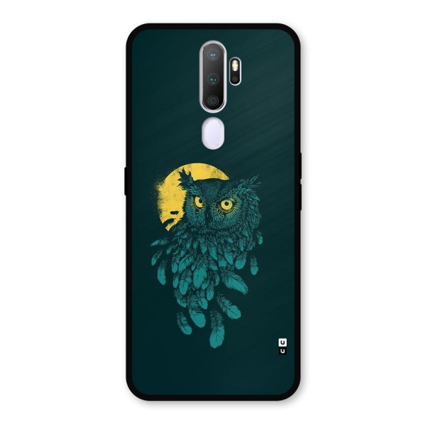 Green Owl Metal Back Case for Oppo A5 (2020)