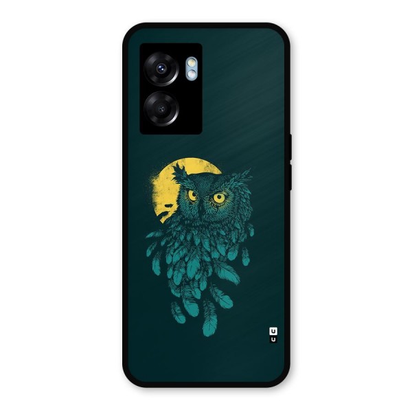 Green Owl Metal Back Case for Oppo K10 (5G)