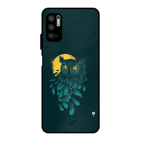 Green Owl Metal Back Case for Poco M3 Pro 5G