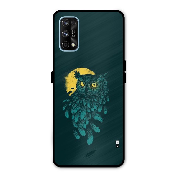 Green Owl Metal Back Case for Realme 7 Pro