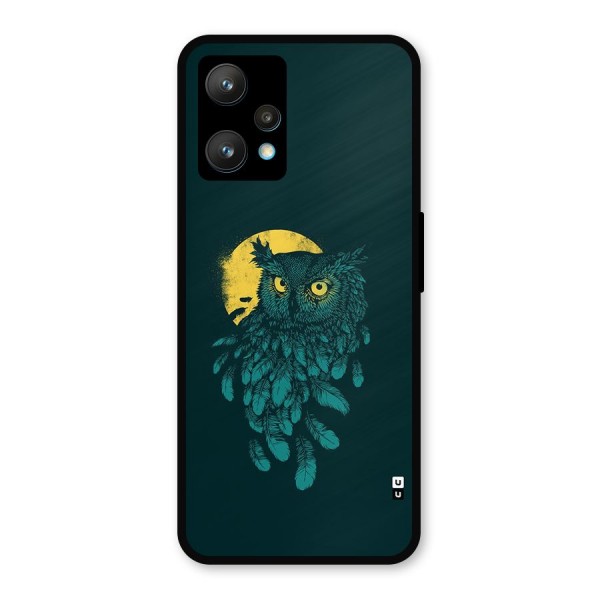 Green Owl Metal Back Case for Realme 9