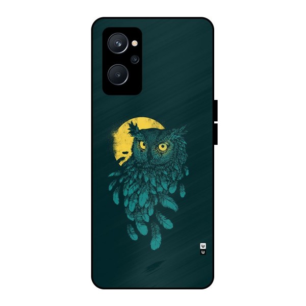 Green Owl Metal Back Case for Realme 9i 5G