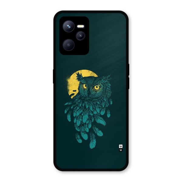 Green Owl Metal Back Case for Realme C35