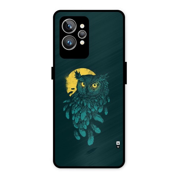 Green Owl Metal Back Case for Realme GT2 Pro