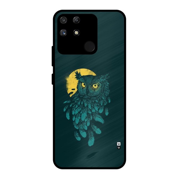 Green Owl Metal Back Case for Realme Narzo 50A