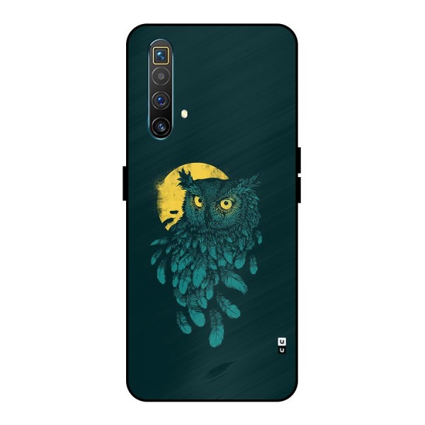 Green Owl Metal Back Case for Realme X3