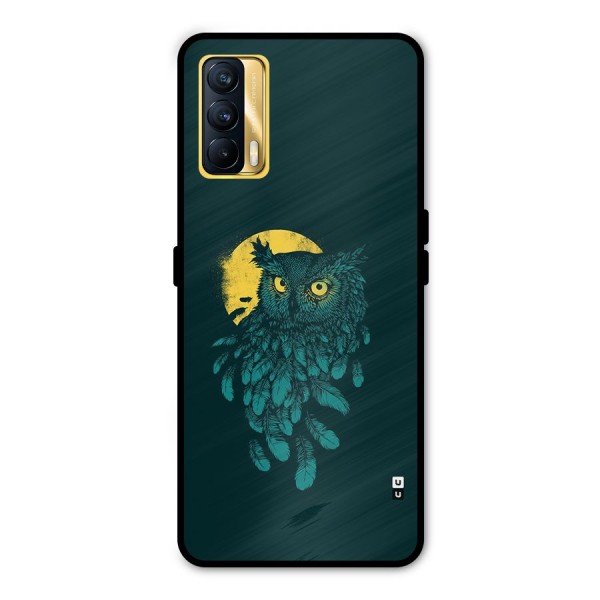 Green Owl Metal Back Case for Realme X7