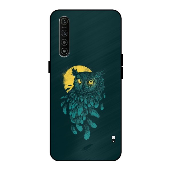 Green Owl Metal Back Case for Realme XT