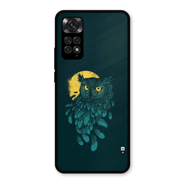 Green Owl Metal Back Case for Redmi Note 11