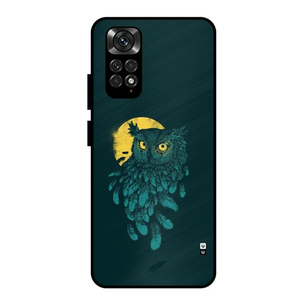 Green Owl Metal Back Case for Redmi Note 11 Pro