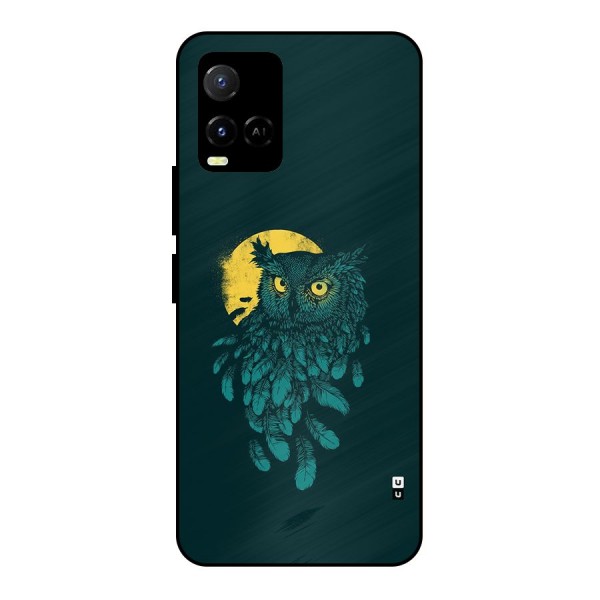 Green Owl Metal Back Case for Vivo Y21