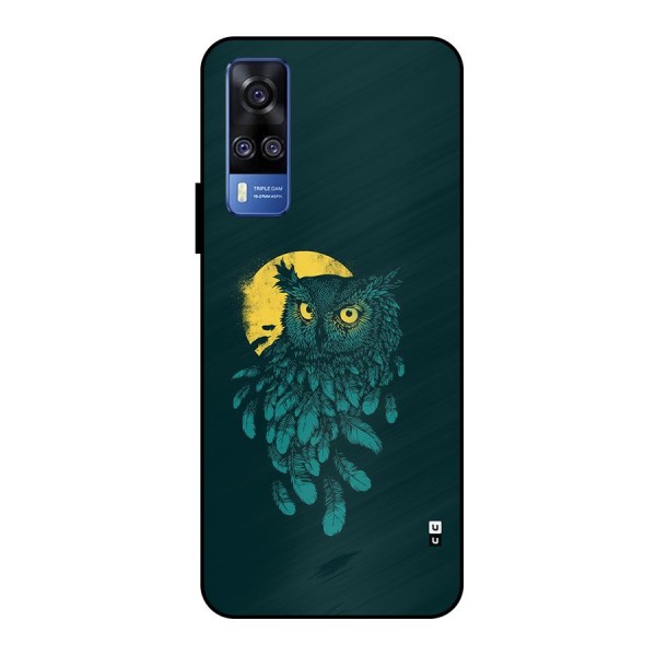 Green Owl Metal Back Case for Vivo Y51