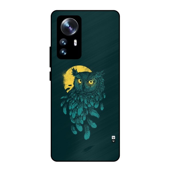 Green Owl Metal Back Case for Xiaomi 12 Pro