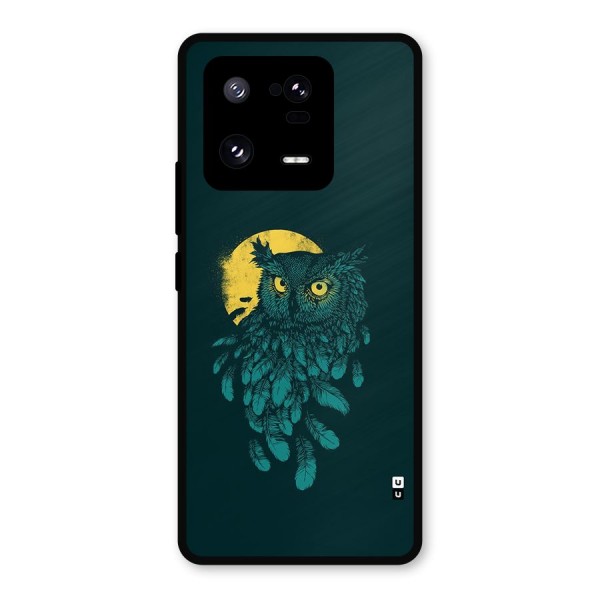 Green Owl Metal Back Case for Xiaomi 13 Pro