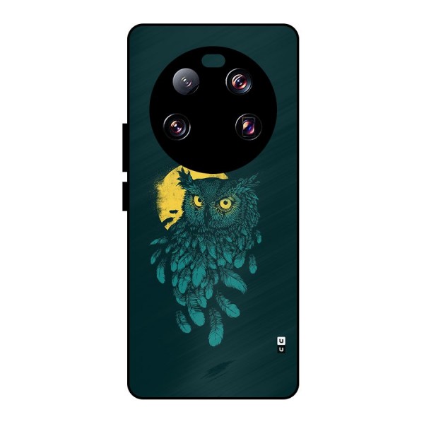 Green Owl Metal Back Case for Xiaomi 13 Ultra