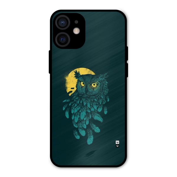 Green Owl Metal Back Case for iPhone 12 Mini