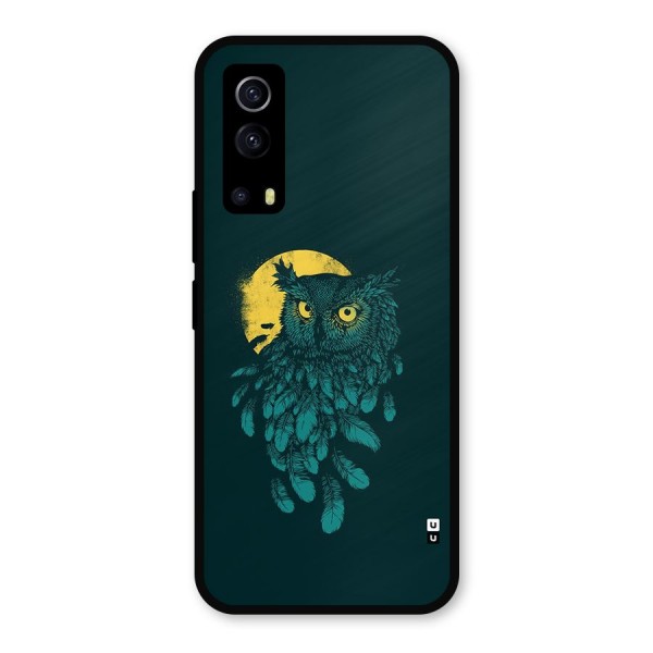 Green Owl Metal Back Case for iQOO Z3