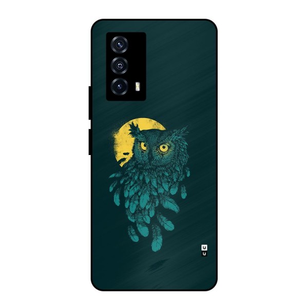 Green Owl Metal Back Case for iQOO Z5