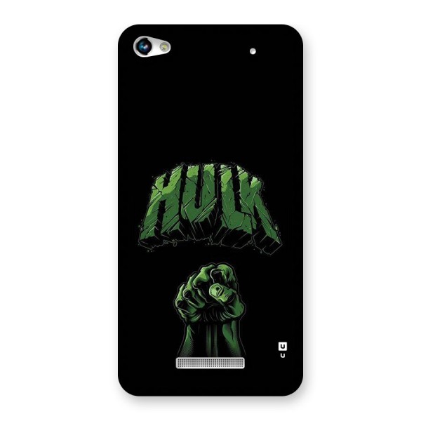 Green Punch Back Case for Canvas Hue 2 A316