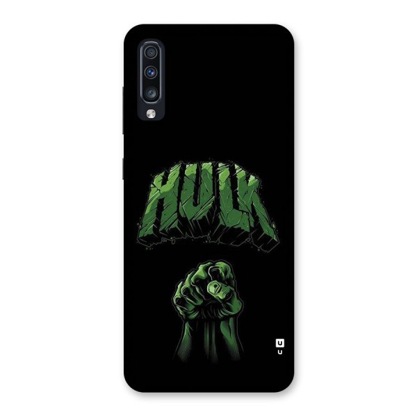 Green Punch Back Case for Galaxy A70