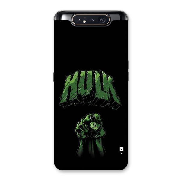 Green Punch Back Case for Galaxy A80