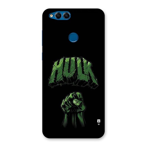 Green Punch Back Case for Honor 7X