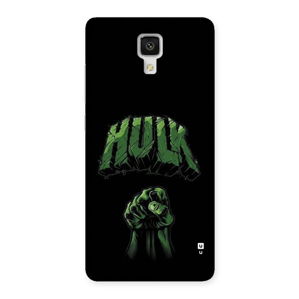 Green Punch Back Case for Mi4