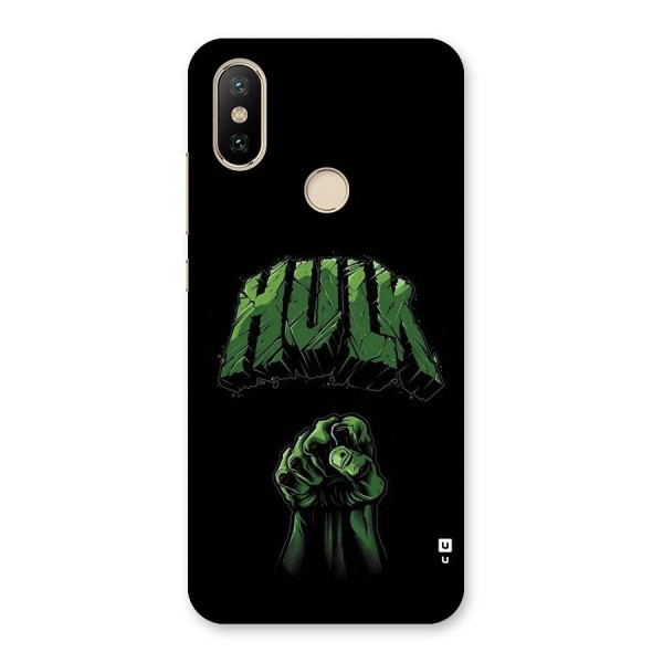 Green Punch Back Case for Mi A2