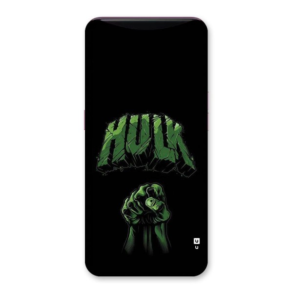 Green Punch Back Case for Oppo Find X